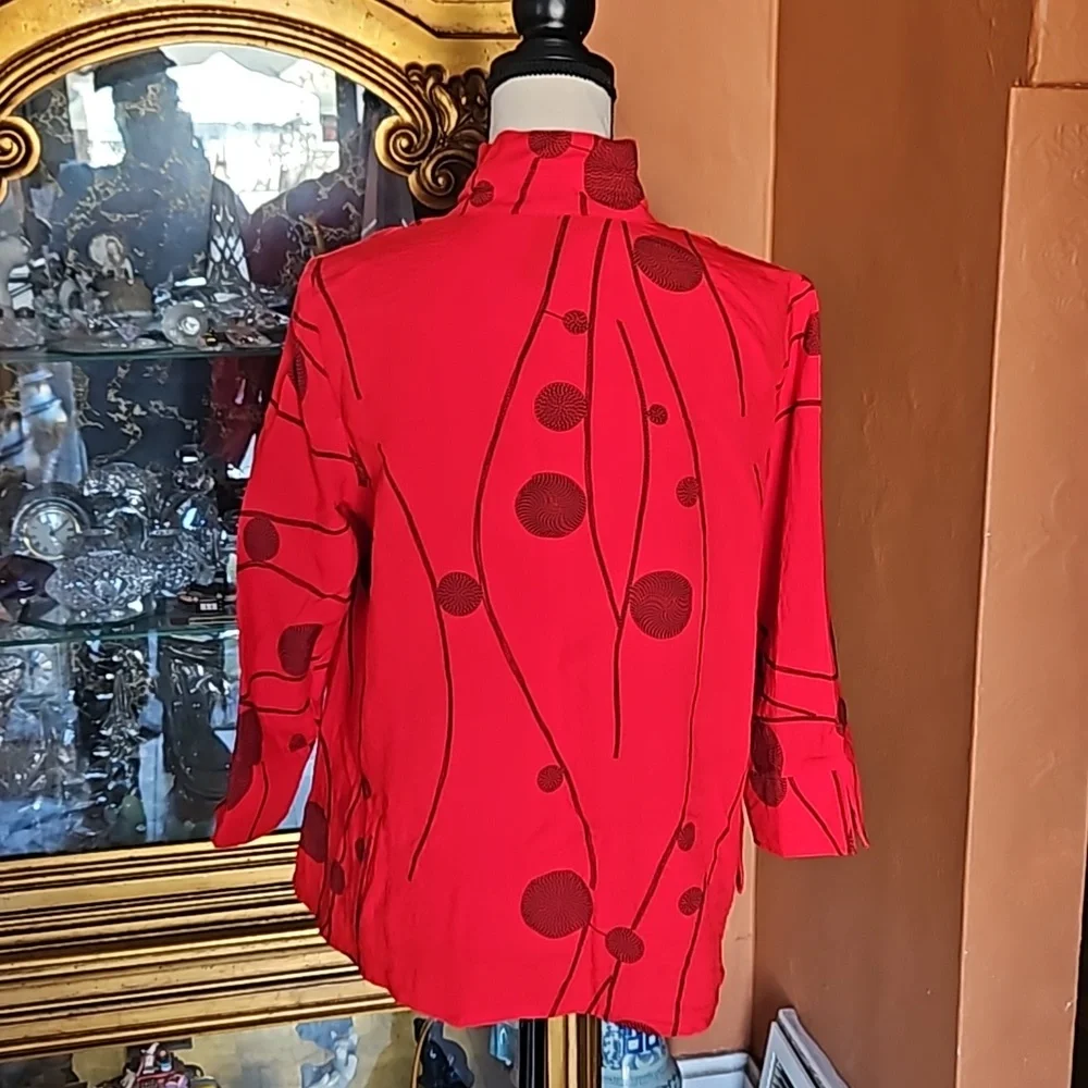 Ali Miles Poppy Print Overpiece/Jacket - Picture 6 of 9